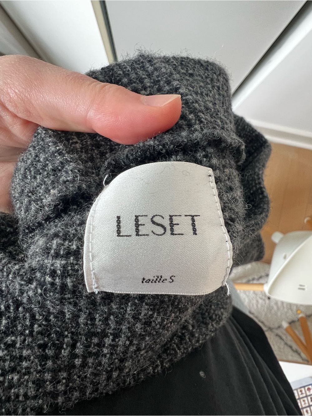 LESET Pleated Prince of Wales Tailored Checked Alpaca-blend Wide-leg Pants - Picture 3 of 9